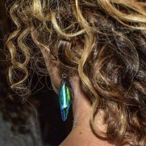 Unique Lightweight Cicada Fairy Wing Earrings